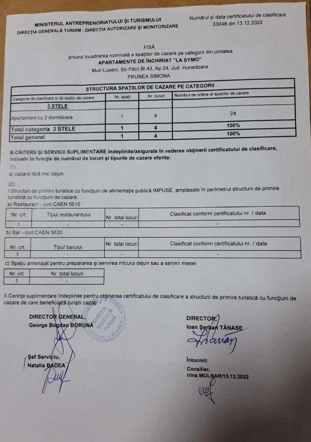 La Symo Apartament Straja Lupeni Lupeni  Luaran gambar